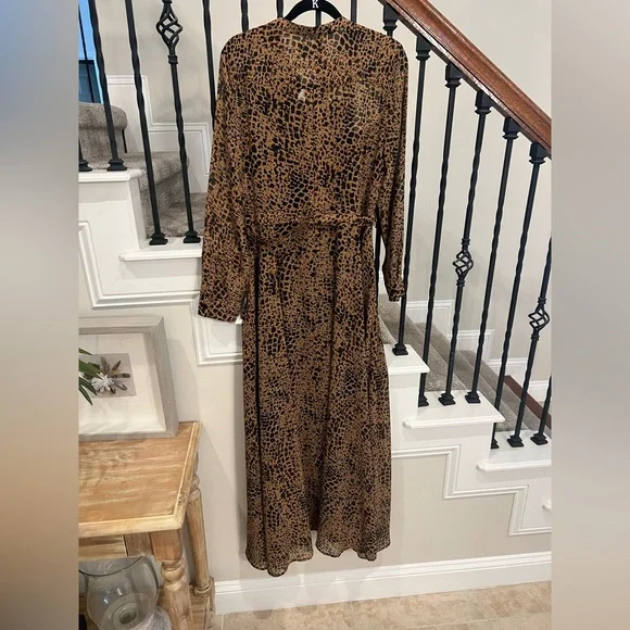 NWT Banana Republic Leopard Print Dress-Size 14 - Picture 8 of 15